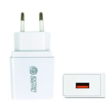 USB lādētājs: 220V, 18W, QC3.0