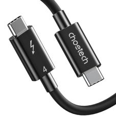 Cable CHOETECH Thunderbolt 4, USB-C to USB-C, 40Gbps, 100W, 20V/ 5A, 8K/ 60Hz, 0.8m                 