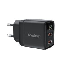 Charger CHOETECH GaN 2xUSB Type-C: 35W, PD                                                          