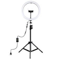 LED Ring Lamp 30cm With Desktop Tripod Mount Up To 1.1m, Phone Clamp                                