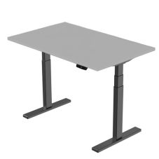 Height-Adjustable Table, 139cm x 68 cm, Gray                                                        