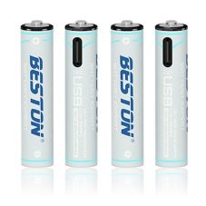 Rechargeable AAA batteries with USB C, 400mAh, Li-Ion, 4 pcs                                        