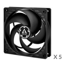 ARCTIC P12 with PWM PST Pressure-optimised Fans, 4-pin, 120mm, black, 5pcs                          