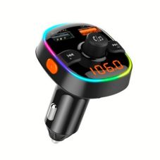 FM modulators automašīnai BC52LQ (RGB LED, QC 3.0, micro SD, austiņas)