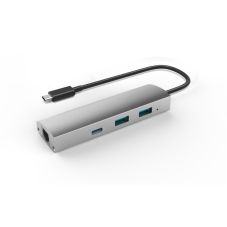 Adapteris no USB 3.1 līdz 2 portu USB 3.0 + 1 porta USB 3.1 ar Gigabit Ethernet