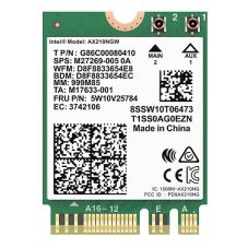 Wi-Fi 6E un Bluetooth 5.2, M.2 adapteris, 3000 Mbps, 2,4 GHz, 5 GHz, 6 GHz