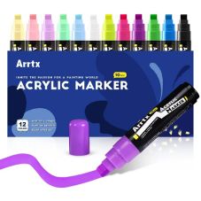 Acrylic Marker Pens ARRTX, 12 Colours                                                               