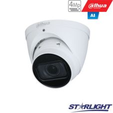 IP kameras kupols. 4MP STARLIGHT AI, IR self. līdz 40 m, 1/3 ”2,7 ~ 13,5 mm. automātiskais obj, SMD, IVS